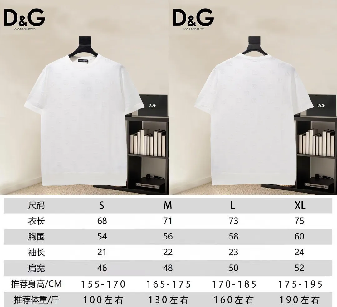 【 】 🐝（ ） DG 25ss OS Versatile ：100% : White Black Size：S M L XL